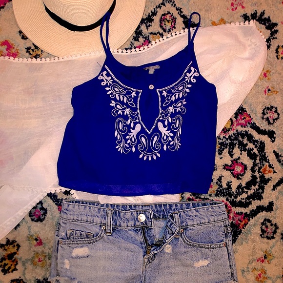 3 for $15 ❤️ Royal Blue Crop Top - Picture 6 of 8